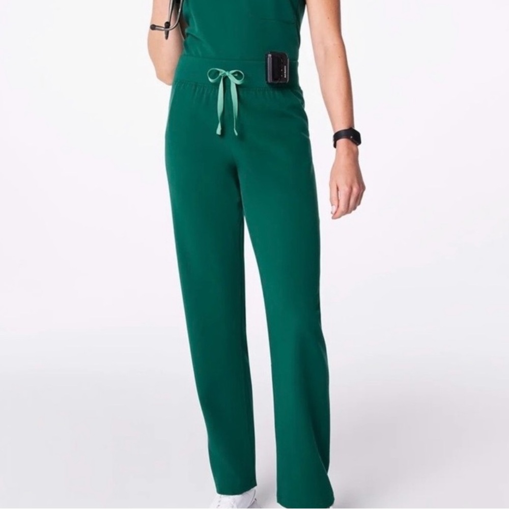 Figs Hunter Green Livingston Scrub Pants